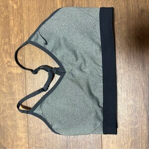 Nike Gray and Black Y Sports Bra, size M